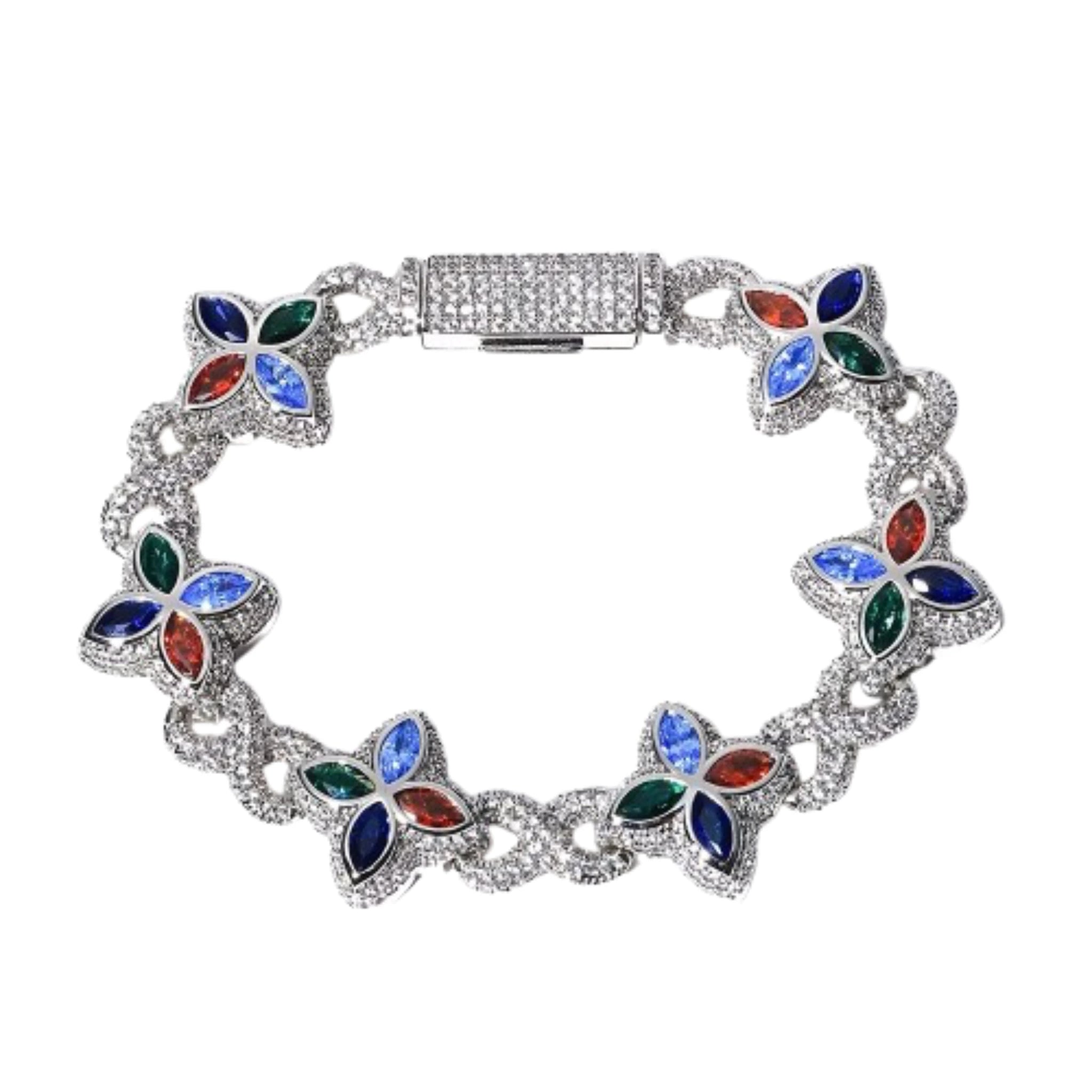 INFINITY CLOVER BRACELET - ICED OUT