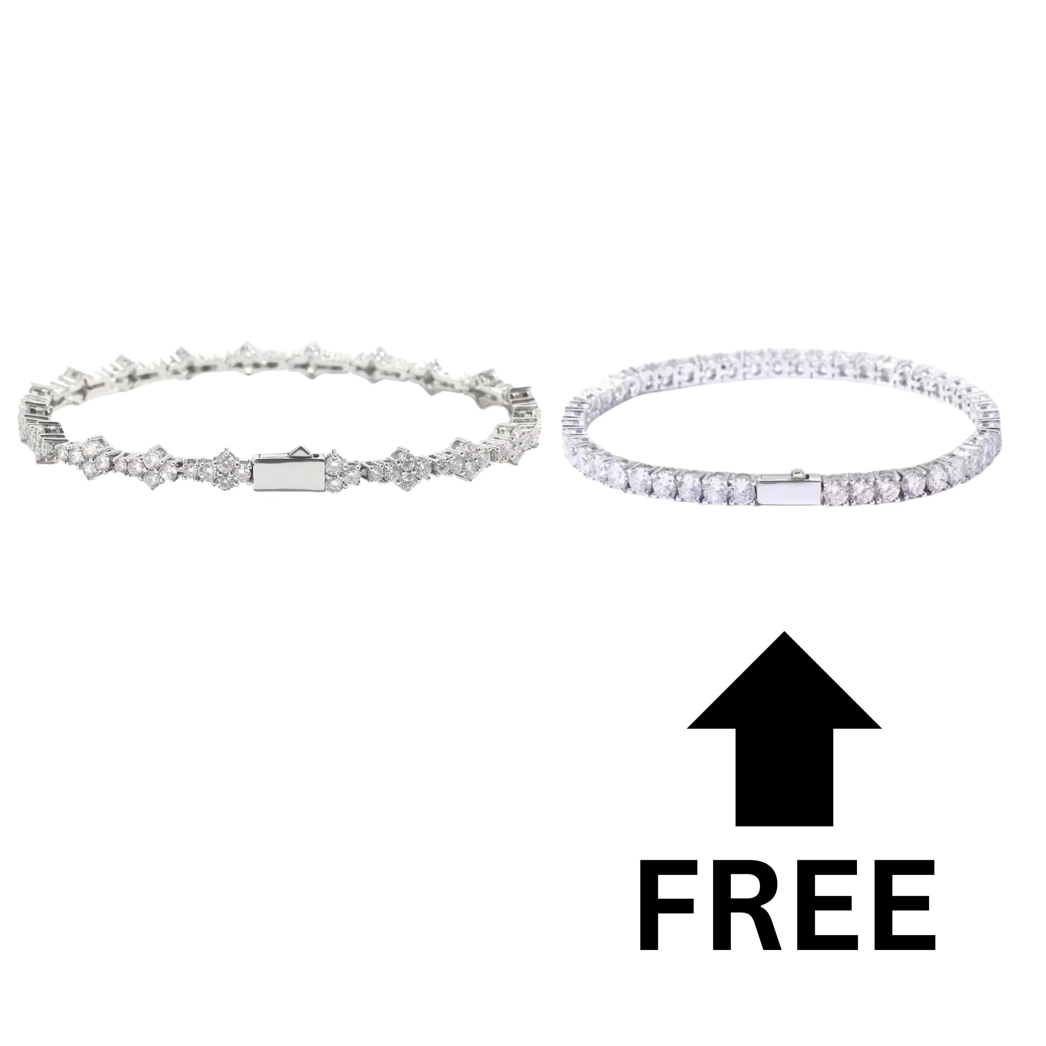 HONEYCOMB BRACELET + FREE 4MM TENNIS BRACELET