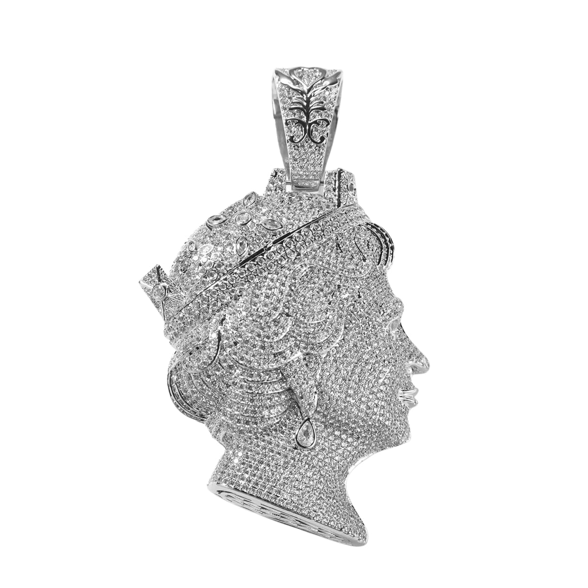 ELIZABETH QUEEN PENDANT - ICED OUT