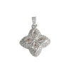 SNOW CLOVER PENDANT - ICED OUT