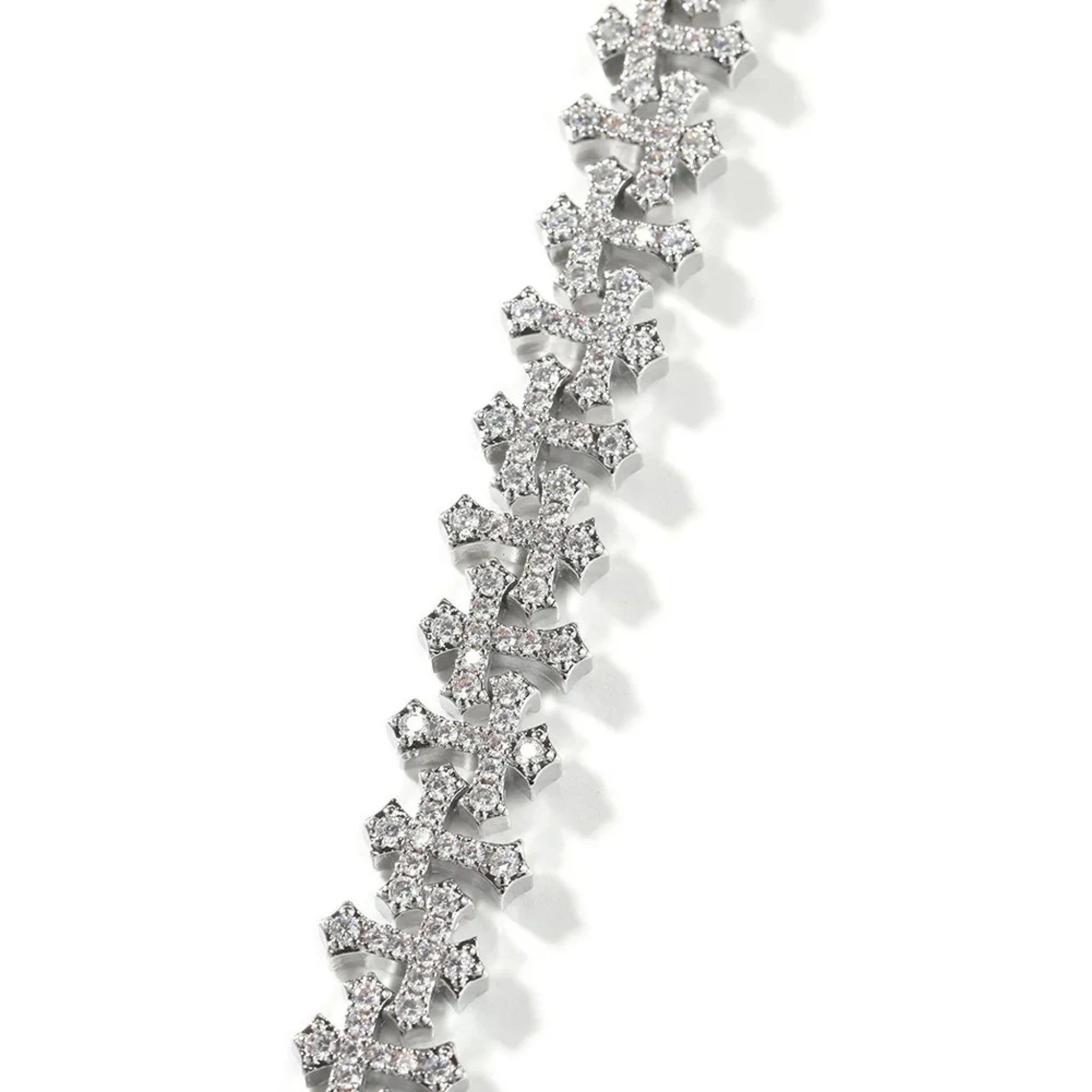 INFINITE CROSS BRACELET - ICED OUT