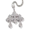 TRIPLE CROSS PENDANT - ICED OUT